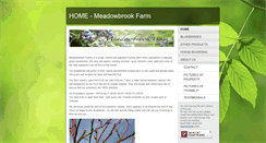 Desktop Screenshot of meadowbrookfarmily.com